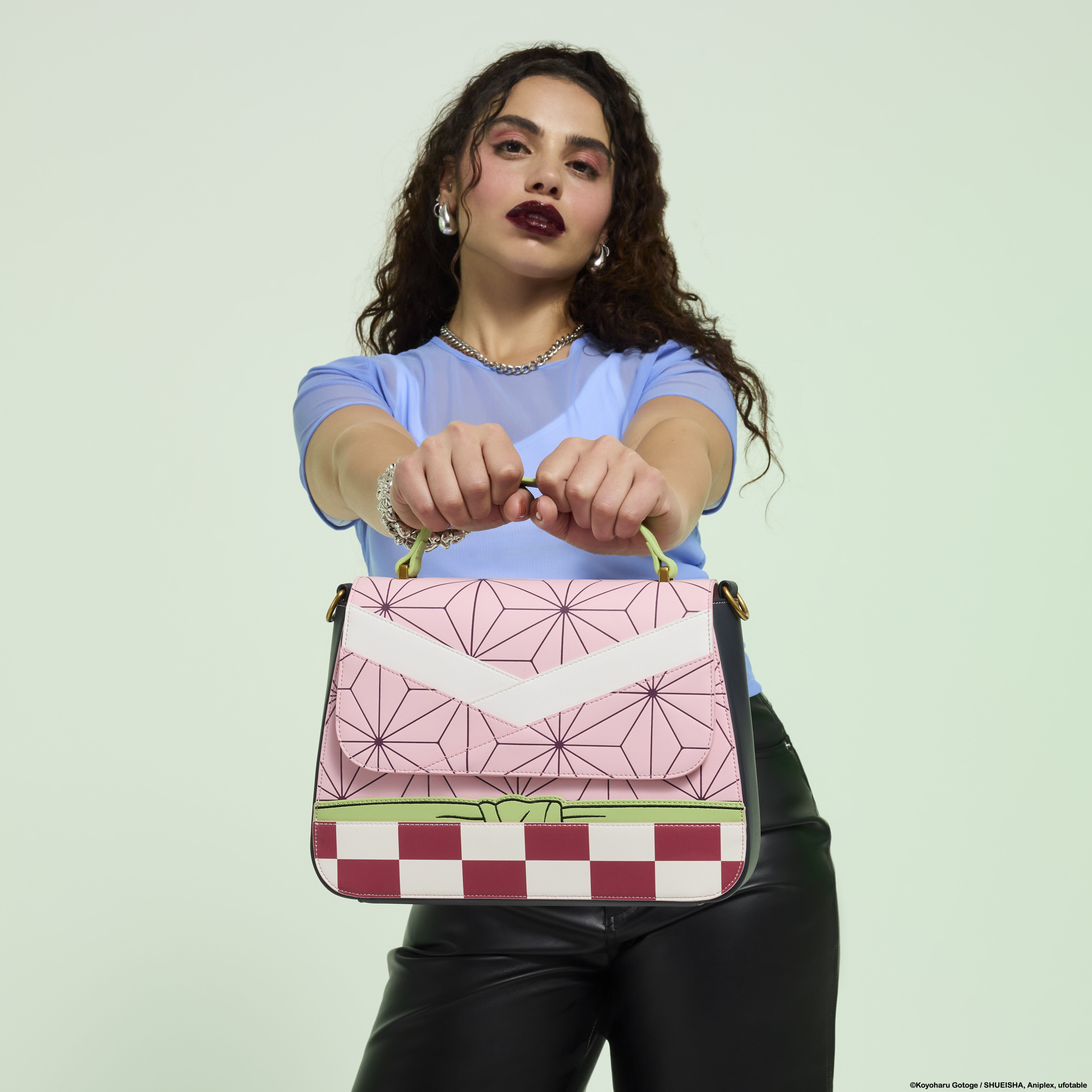 ラウンジフライ loungefly 鬼滅の刃 竈門ねずこ バッグ Demon Slayer Nezuko Kamado Cosplay Crossbody Bag | Loungefly